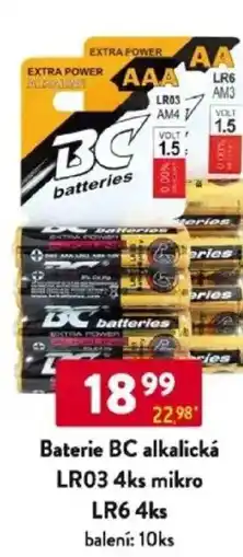 Qanto Baterie BC alkalická LR03 4ks mikro LR6 4ks nabídka
