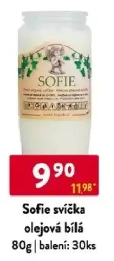 Qanto Sofie svíčka olejová bílá nabídka