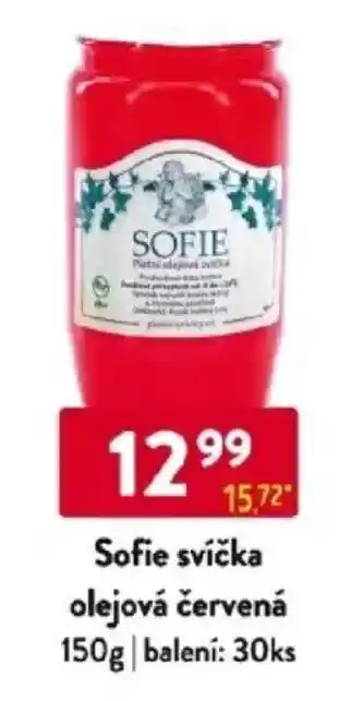 Qanto Sofie svíčka olejová červená nabídka