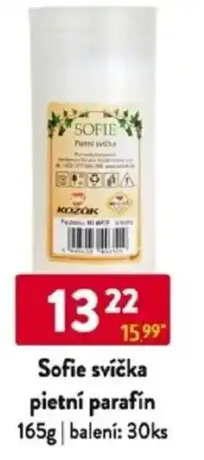 Qanto Sofie svíčka pietní parafín nabídka