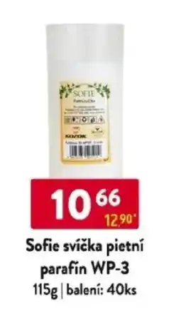 Qanto Sofie svíčka pietní parafin WP-3 nabídka
