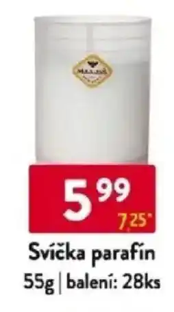 Qanto Svíčka parafin nabídka