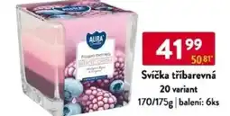 Qanto Svíčka tříbarevná 20 variant nabídka