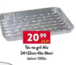 Qanto Tác na gril Alu 34×22cm 4ks Moni nabídka