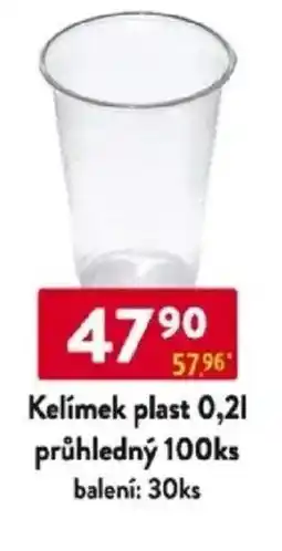 Qanto Kelímek plast 0,2 l průhledný 100 ks nabídka