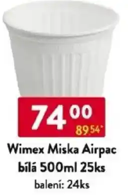 Qanto Wimex Miska Airpac bílá 500ml 25ks nabídka