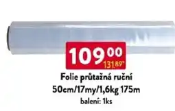 Qanto Folie průtažná ruční 50cm/17my/1,6kg 175m nabídka