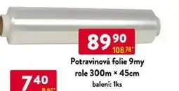 Qanto Potravinová folie 9my role 300m x 45cm nabídka
