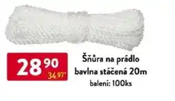 Qanto Šňůra na prádlo bavlna stáčená nabídka