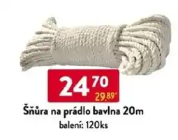 Qanto Šňůra na prádlo bavlna nabídka