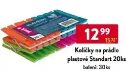 Qanto Kolíčky na prádlo plastové Standart nabídka