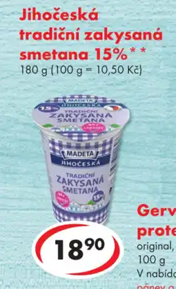 CBA Jihočeská tradiční zakysaná smetana 15% nabídka