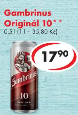 CBA Gambrinus Originál 10 nabídka
