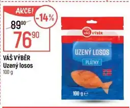 Globus VÁŠ VÝBĚR Uzený losos nabídka
