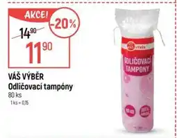 Globus VÁŠ VÝBĚR Odličovací tampóny nabídka