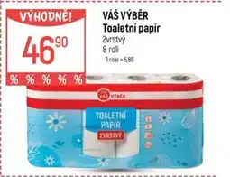 Globus VÁŠ VÝBĚR Toaletní papír nabídka