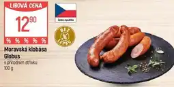 Globus Moravská klobása Globus nabídka