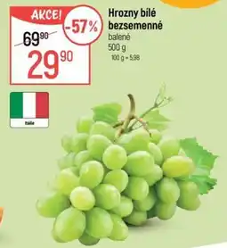 Globus Hrozny bílé bezsemenné nabídka
