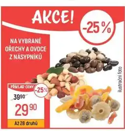 Globus Na vybrané ořechy a ovoce z násypníků nabídka