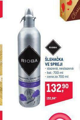 Makro Šlehačka ve spreji nabídka