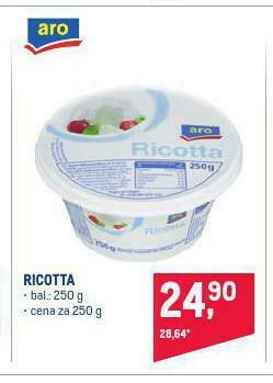 Makro Ricotta nabídka