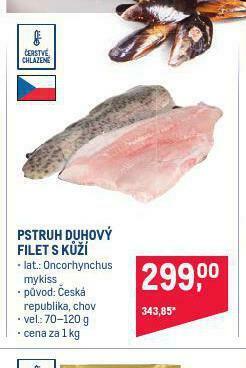 Makro Pstruh duhový nabídka