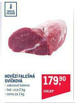 Makro Hovězí falešná svíčková nabídka
