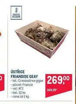 Makro Ústřice nabídka