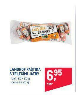 Makro Landhof paštika s telecími játry nabídka