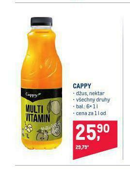 Makro Cappy nabídka