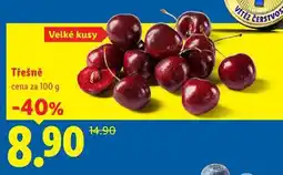 Lidl Třešně, cena za nabídka