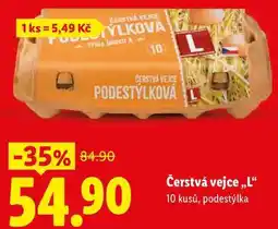 Lidl Čerstvá vejce ,,L, 10 kusů nabídka