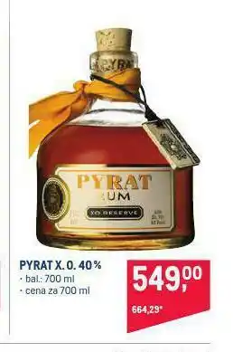 Makro Pyrat rum nabídka