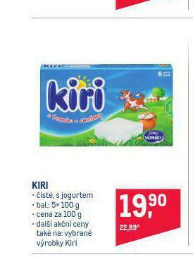 Makro Kiri sýr nabídka