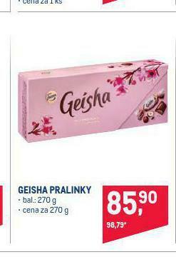 Makro Geisha pralinky nabídka