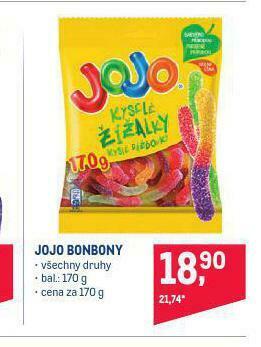 Makro Jojo bonbony nabídka