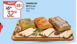 Globus Lovecký sýr 45% t.v s. nabídka