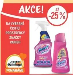 Globus Na vybrané čisticí prostředky značky VANISH nabídka
