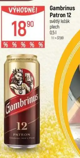 Globus Gambrinus Patron 12 světlý ležák nabídka