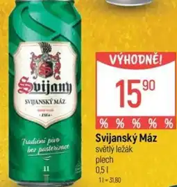 Globus Svijanský Máz světlý ležák nabídka