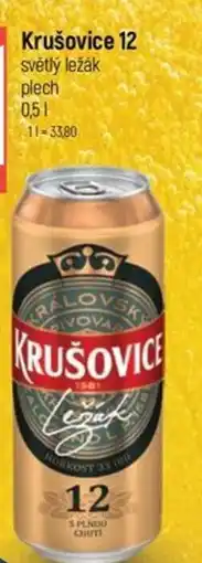 Globus Krušovice 12 světlý ležák plech nabídka