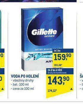 Makro Gillette voda po holení nabídka