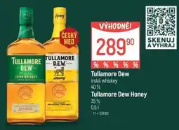 Globus Tullamore Dew irská whiskey 40% Tullamore Dew Honey 35% nabídka