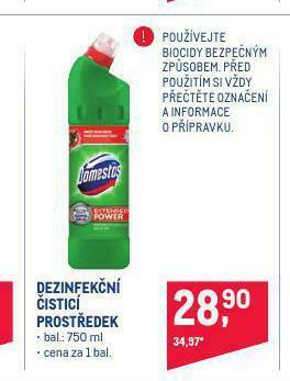 Makro Domestos dezinfekční čisticí prostředek nabídka