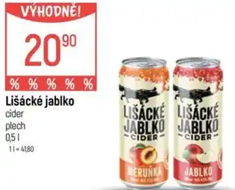 Globus Lišácké jablko cider nabídka
