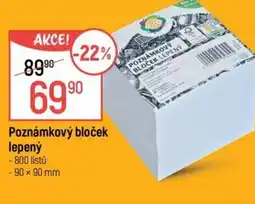 Globus Poznámkový bloček lepený nabídka