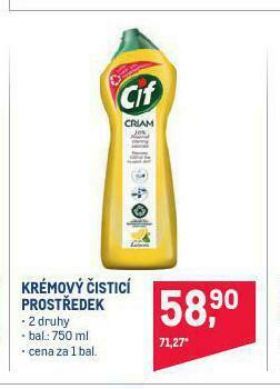 Makro Cif krémový čisticí prostředek nabídka