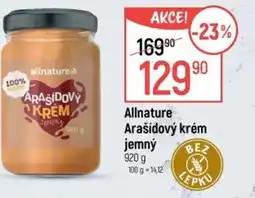 Globus Allnature Arašídový krém jemný nabídka