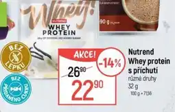 Globus Nutrend Whey protein s příchutí nabídka