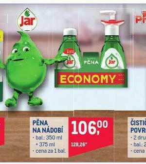 Makro Jar pěna na nádobí nabídka